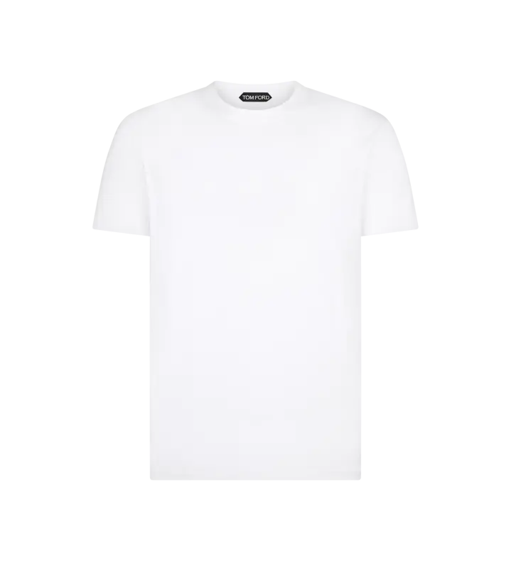LYOCELL COTTON CREW T-SHIRT WHITE online